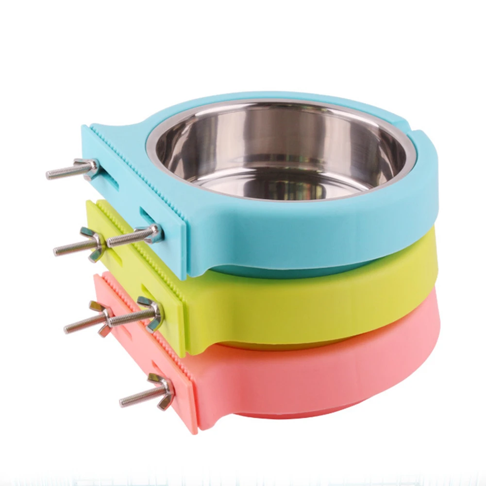 Клетка для животных подвесная миска собак поения и котов питатель чаши Кормление