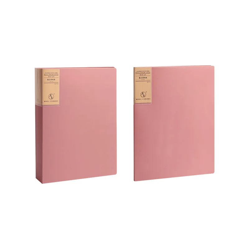 

A4 Display Book 10/20/40/60/80/100 Page Transparent Insert Folder Document Storage Bag for Campus File Office Workplace Family