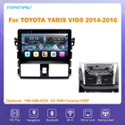 10-дюймовый Android 10 для TOYOTA YARIS VIOS 2014-2016 RDS, автомобильная навигация для DSP CarPlay, автомобильное радио, мультимедийный видеоплеер, стерео, GPS