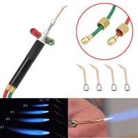 supper quality mini gas welding torch for jewelry and dental tools with 5 tips smith equipment gold soldering torch for oxygen