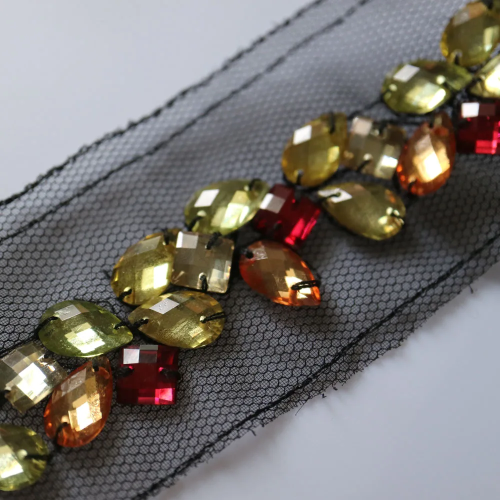 1 ярд отделка стразами и бахромой для одежды сумки обувь ручная работа вышивка