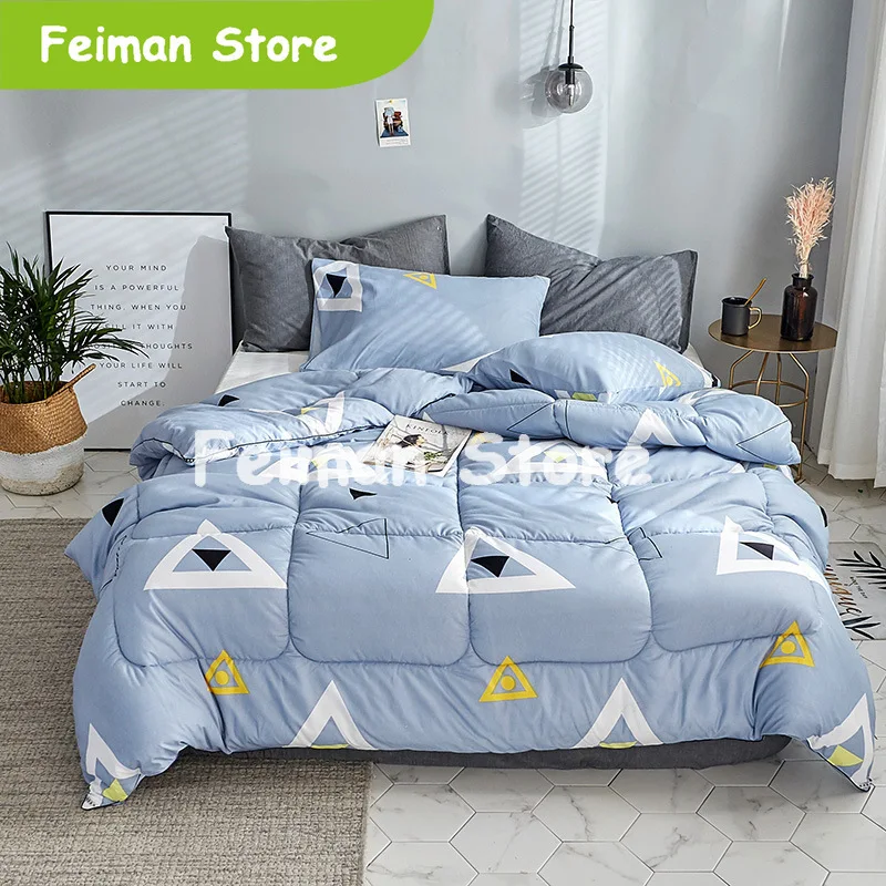 2019 новое зимнее стеганое одеяло с рисунком птицы утолщенное для дома постельные