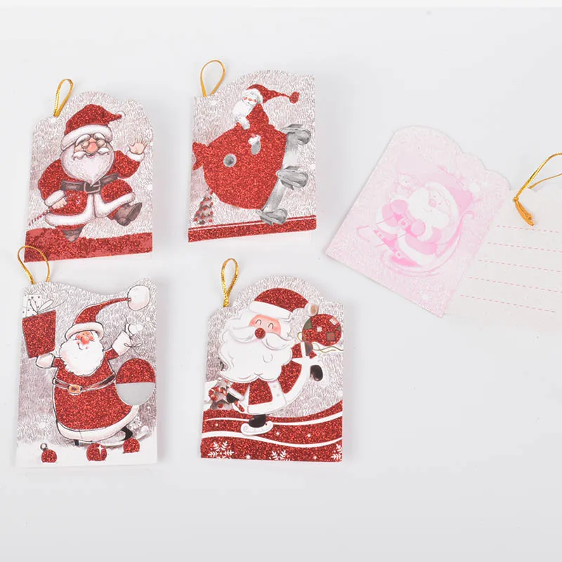 16 шт./компл. Рождественская открытка милые поздравительные открытки с Санта