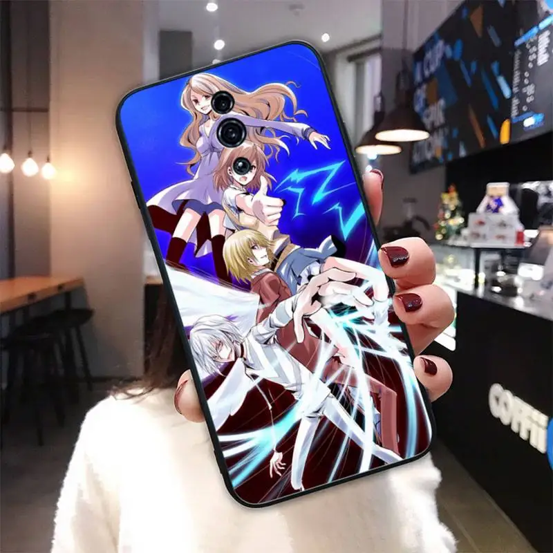 

A Certain Magical Index Black Silicone Cover Case For OPPO A5 A9 2020 A7X Reno 2 Ace 3 Pro Realme 3 5 PRO Funda