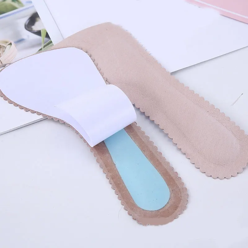 

1 Pair Anti-Slip Sweat-absorbent Massage Insoles For Feet Seven-point Pad Leather Half Pad High Heel Insoles Orthotics Inserts