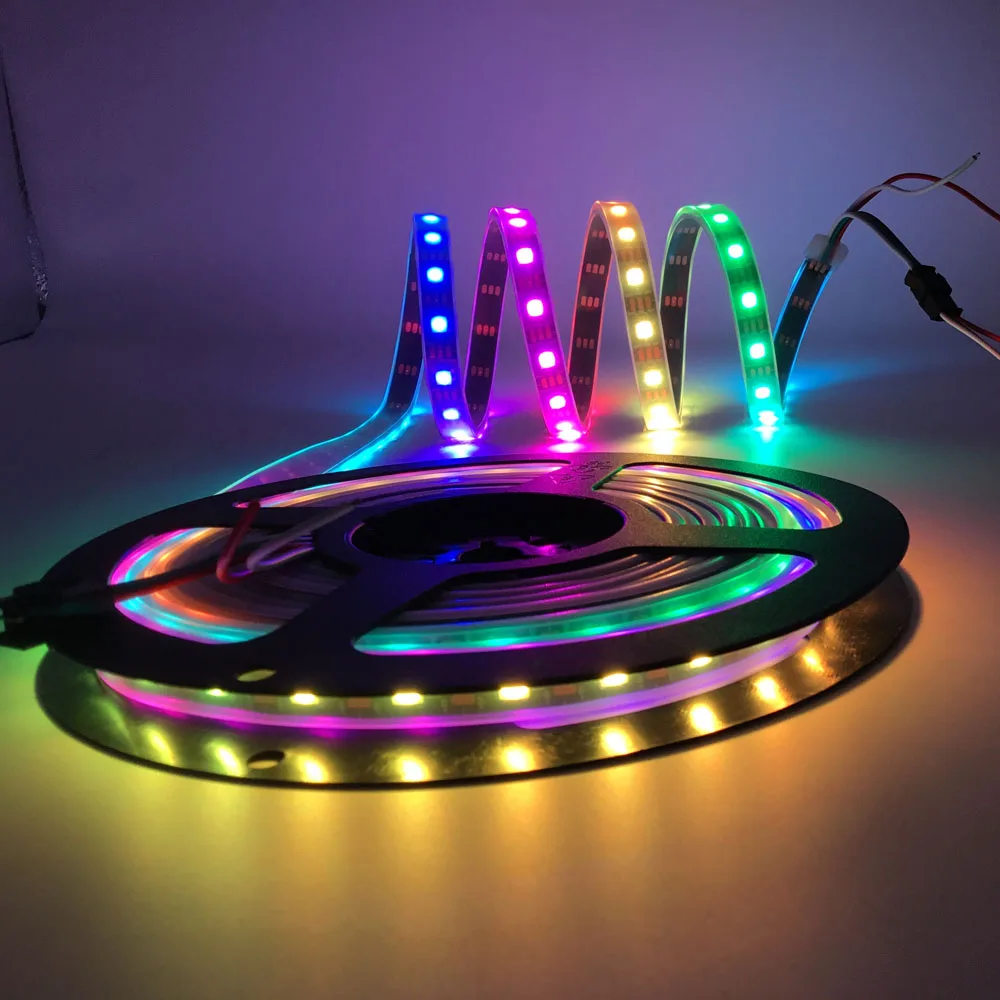 WS2812B WS2812 RGB светодиодный светильник полоски Водонепроницаемый индивидуально