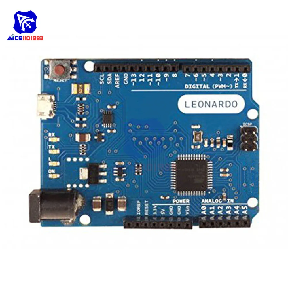 Макетная плата diymore Leonardo R3 Micro Atmega32u4 Pro с кабелем Micro USB для Arduino 3,3 V 5V IO порт