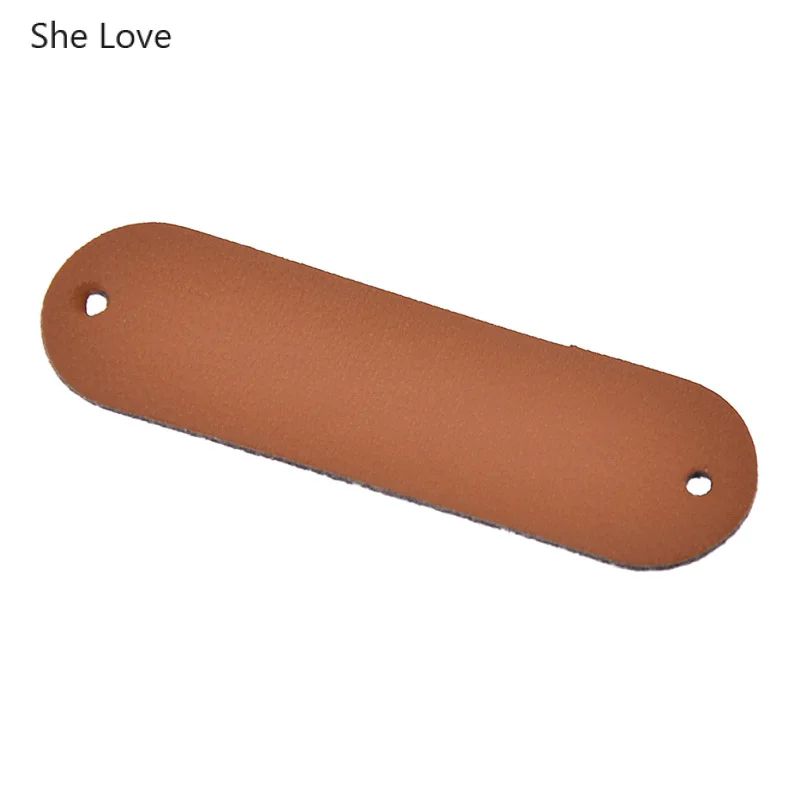 Чистые этикетки Chzimade из искусственной кожи для одежды ручной работы бирки