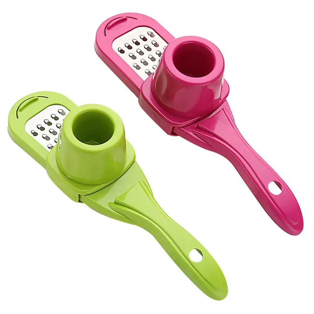 

1Pcs Garlic Press Slicer Home Kitchen Steel Garlic Slicer Grinder Non-slip Slicing Tools Wholesale