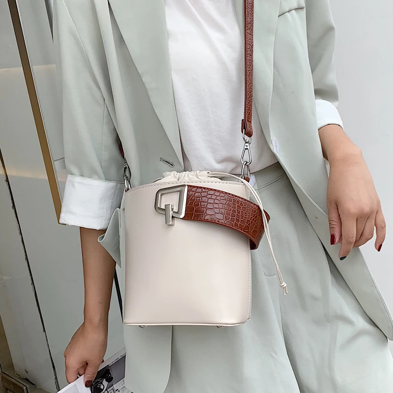 

Сумка-тоут женская из искусственной кожи, с замком, 2020