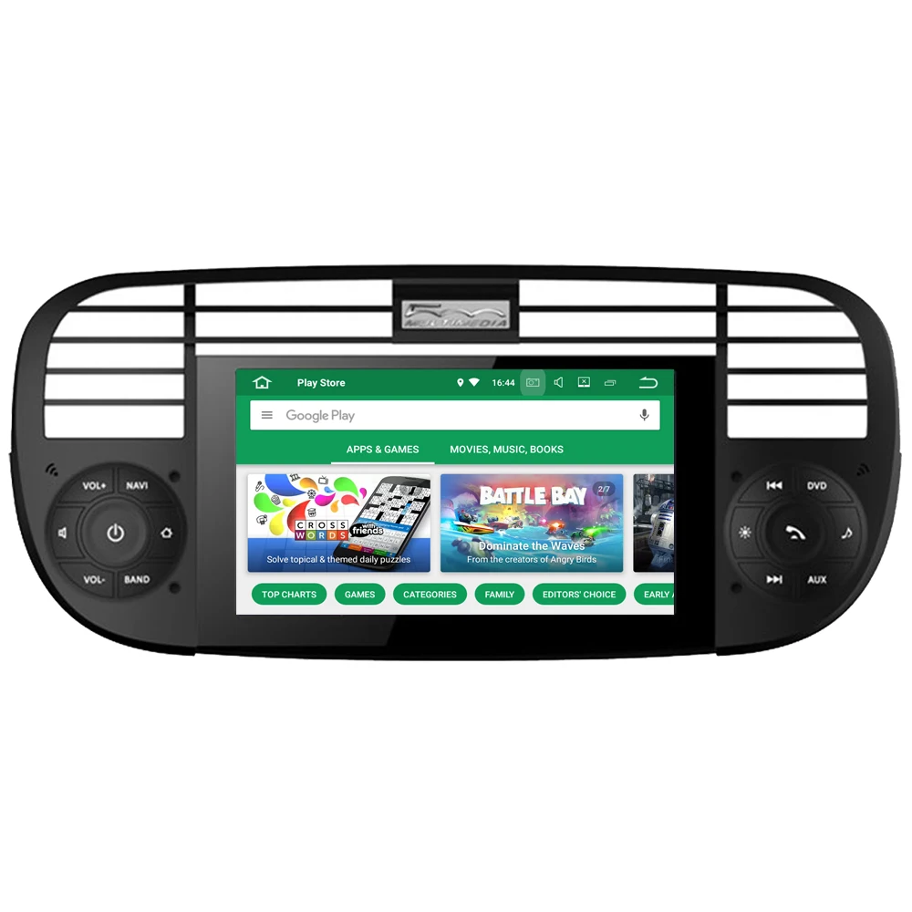 Для Fiat 500 Cinquecento Abarth 2007 2008 2009 2010 2011 2012 2013 Android 8 0 Автомобильный мультимедийный плеер