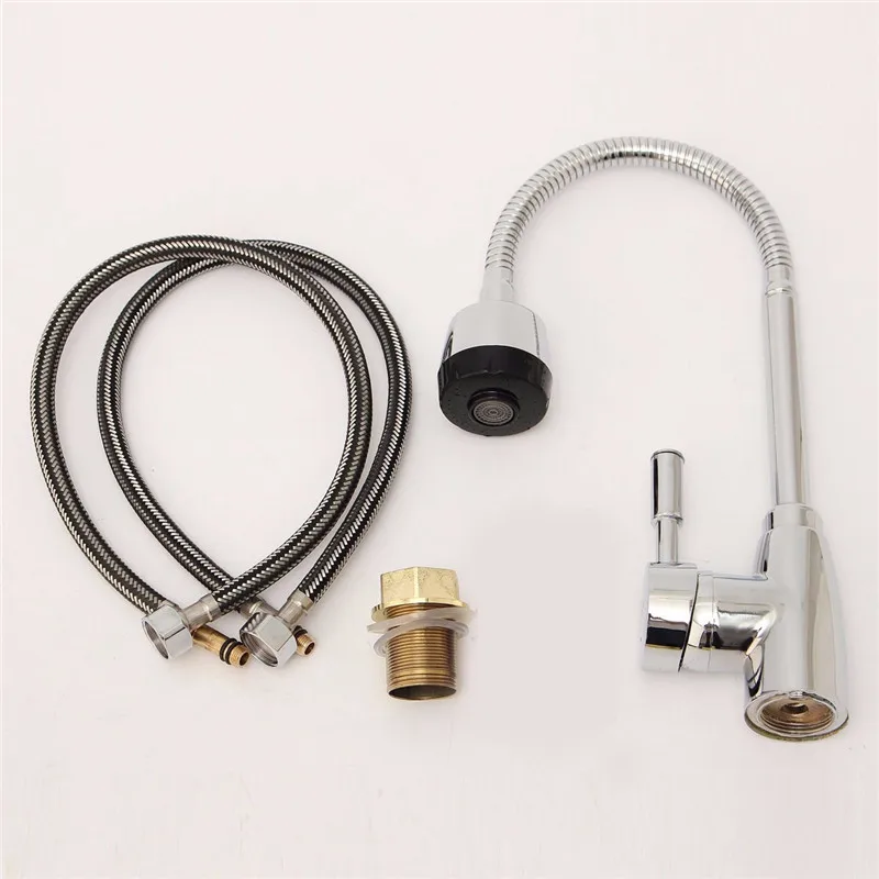 Смеситель для кухни черный гибкий кухонный смеситель кран холодной и горячей