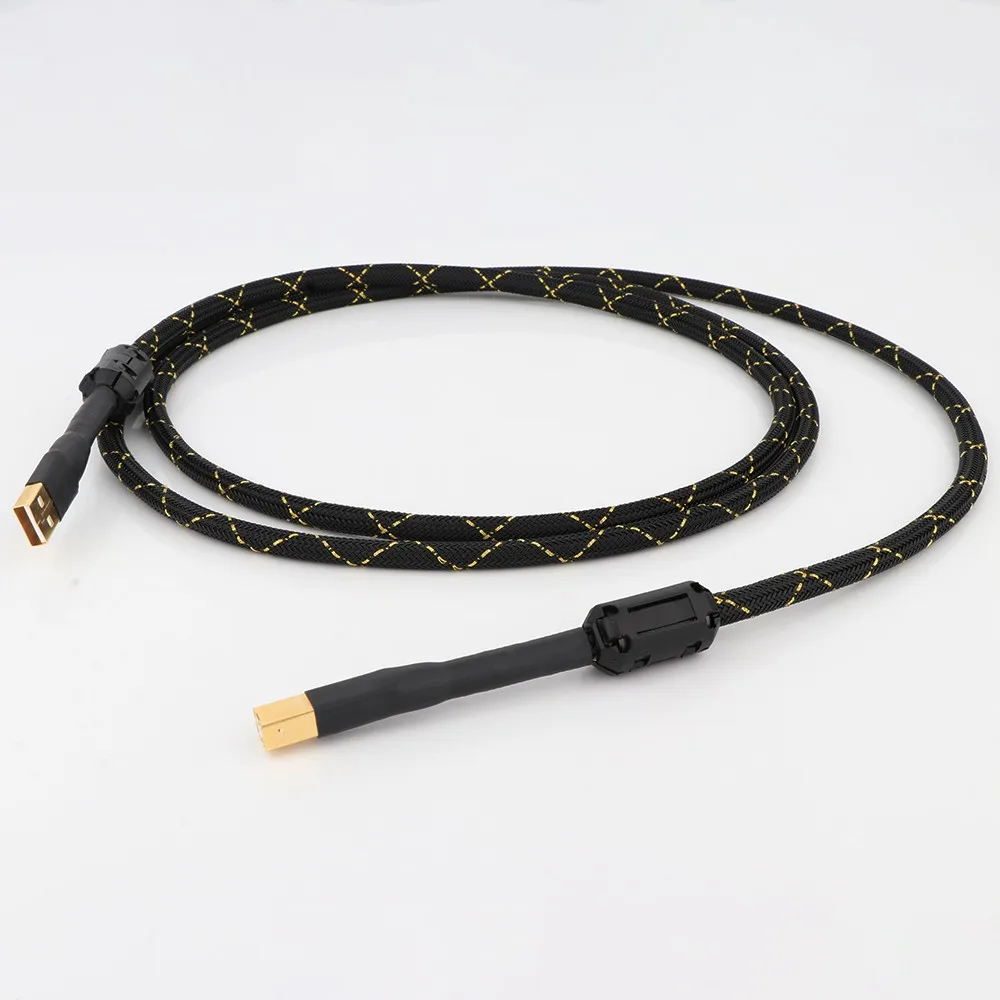 

Preffair 4N OFC USB Type A To B Data Cable HiFi USB Audio Video Cable DAC PC