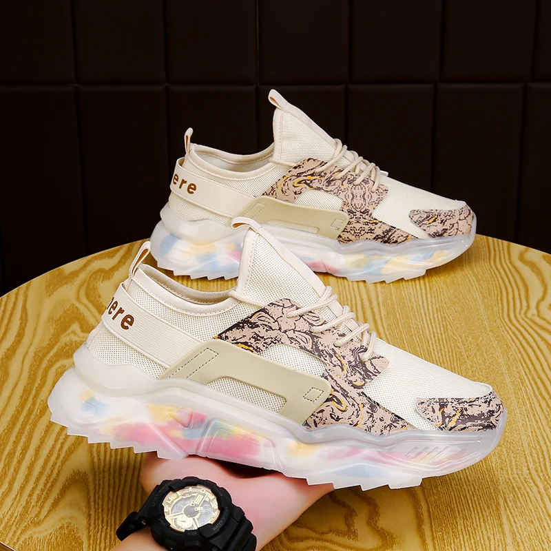 

Новинка весна-осень 2021, мужская повседневная обувь, модная дышащая обувь, модная износостойкая обувь, легкие Нескользящие туфли 44