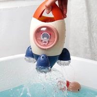 baby bathroom toys bath fun toddler toys 3 years 6 12 months kids educational water toys rocket gift for children shower spray