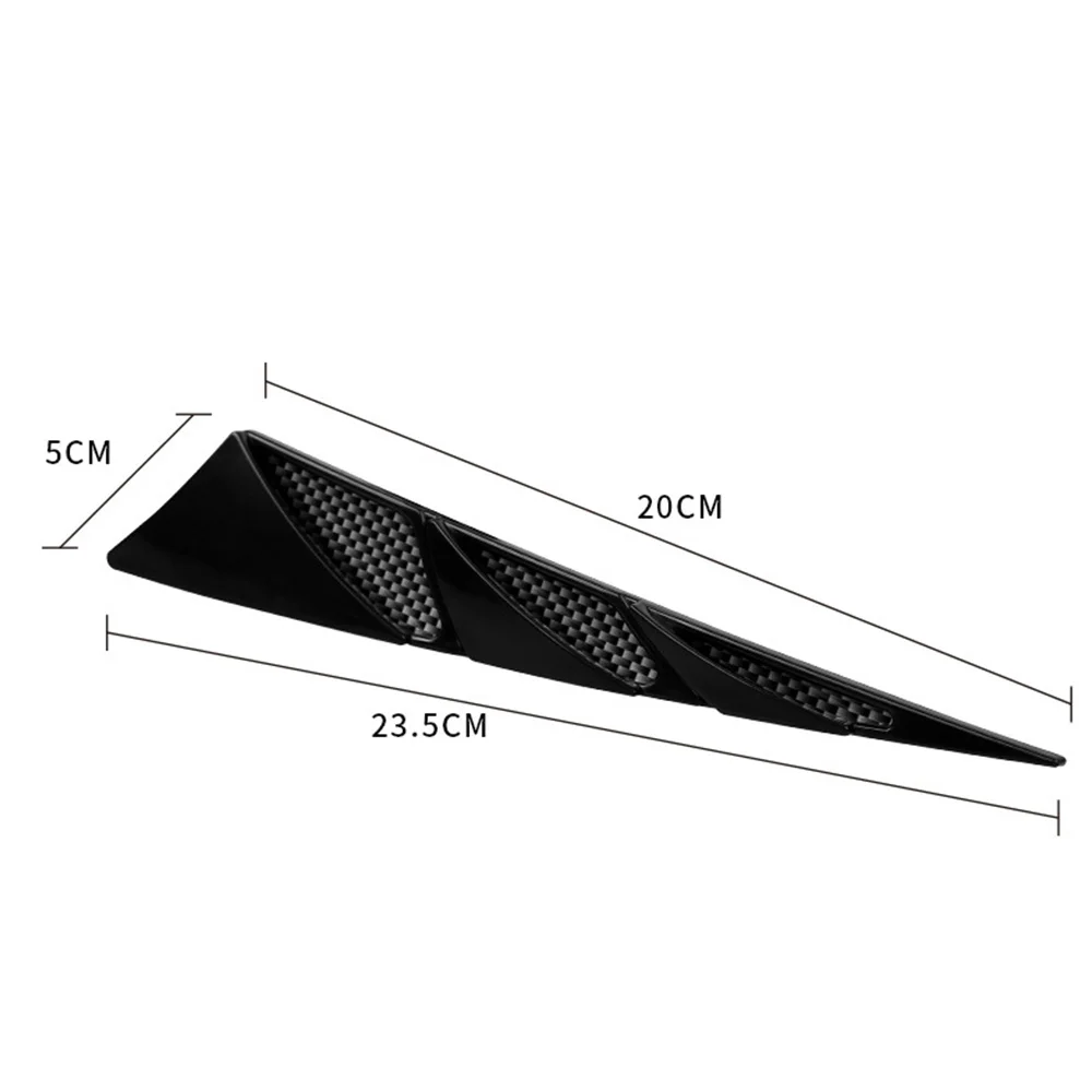

Black Car Simulation Air Vent Hood Decorative Air Vent Side Air Vent 23.5x20x5cm