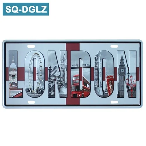 

[SQ-DGLZ] Новый флаг страны, номерной знак, украшение для стен магазина, бара, жестяной винтажный металлический знак, домашний декор, таблички, п...