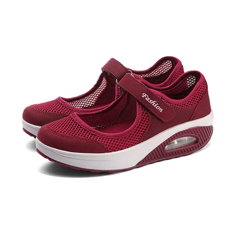 

Sneakers Female Flat Soft Comfortable Fashion Lightweight Pumps Shoes Joker Slip-on Super Light Casual Vulcanize Shoes Woman Red