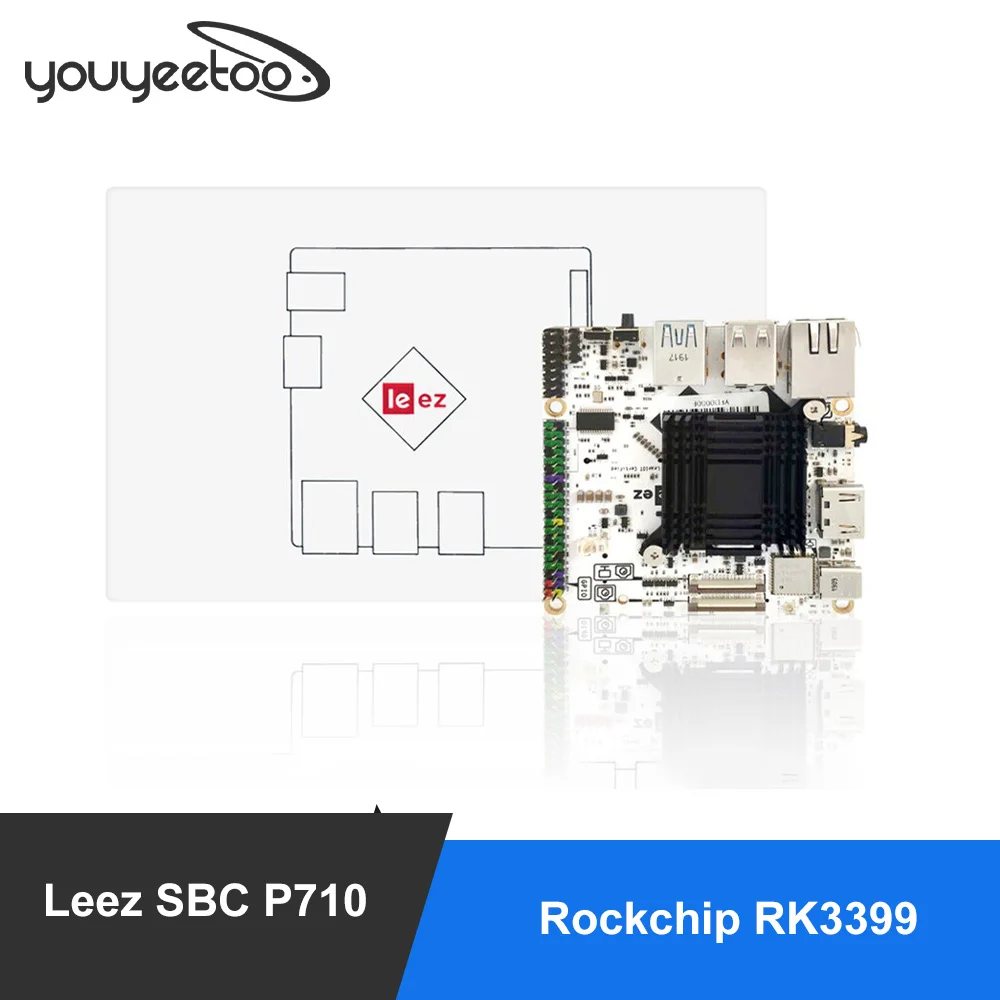 

Smartfly Leez SBC P710 Rockchip RK3399 Android 9.0 ARM Cotex Six Core SBC/Single Board Computer 4GB+16GB with Ubuntu Debian