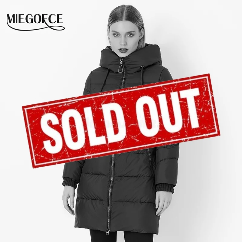 MIEGOFCE 2019 Новая коллекция средняя длина женская парка европейский пошив зимние