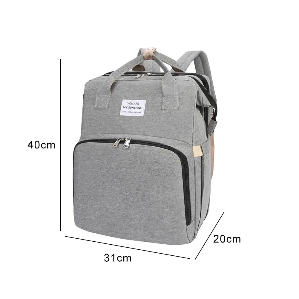 

Multifunctional Portable Diaper Bag Folding Baby Travel Large Backpack Baby Bed Diaper Changing Table Pads For Outdoor