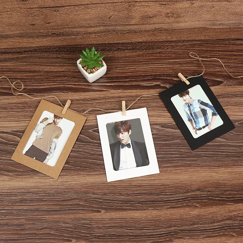 10 шт. DIY деревянная детская фоторамка Клип бумажный держатель для фотографий украшение стены для свадьбы Выпускной фотобанк реквизит