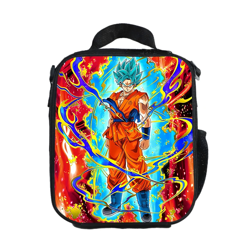 WCB-QLZ10 Аниме «Жемчуг дракона» "Ланч-бокс" Goku Saiyan контейнер для еды для хранения коробки, футляр контейнер органайзер для мальчиков и девочек, сумка для обеда - Цвет: WCB-QLZ10