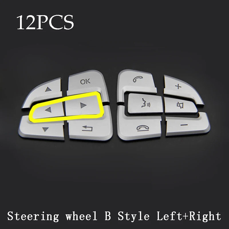 Автомобильный руль whee Seat Adjust Button Cover наклейка для Mercedes Benz A B C E Class W204 W212 GLA X156 CLA C117 GLE