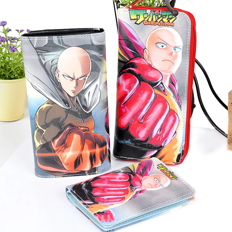 High Quality Cartoon Anime Cosplay One Punch Man Wallet Card Holder Zipper Purse Dollar Price 3 Styles | Багаж и сумки
