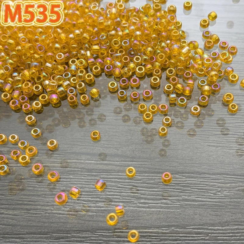 1500 шт. бусины радужного цвета стеклянные 2 мм для сережек браслетов ожерелья