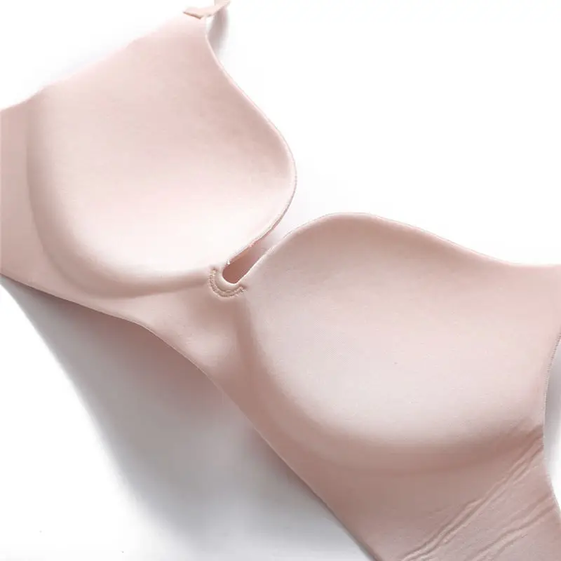 Бюстгальтер женский бесшовный нейлон гладкий пикантное нижнее белье однотонный