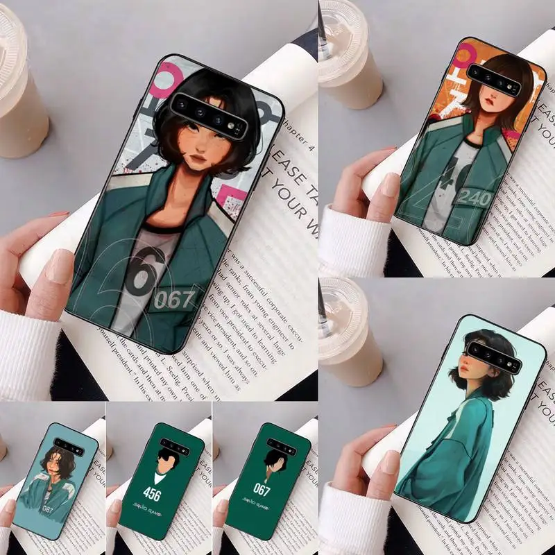 

Squid Game Phone Case For Samsung Galaxy S20lite S21 ULTRA S9 S10 s20 Plus S6 S7 edge Capa