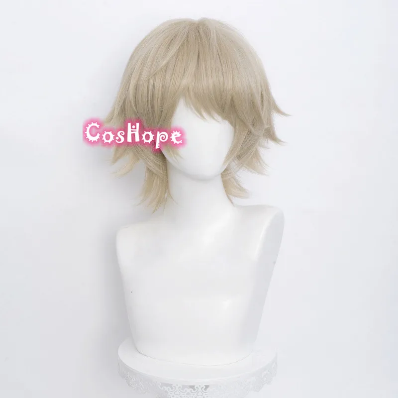 Akudama Drive Hacker Cosplay 32cm Short Wig Christmas Light Linen Anime Wigs Heat Resistant Synthetic | Тематическая одежда и