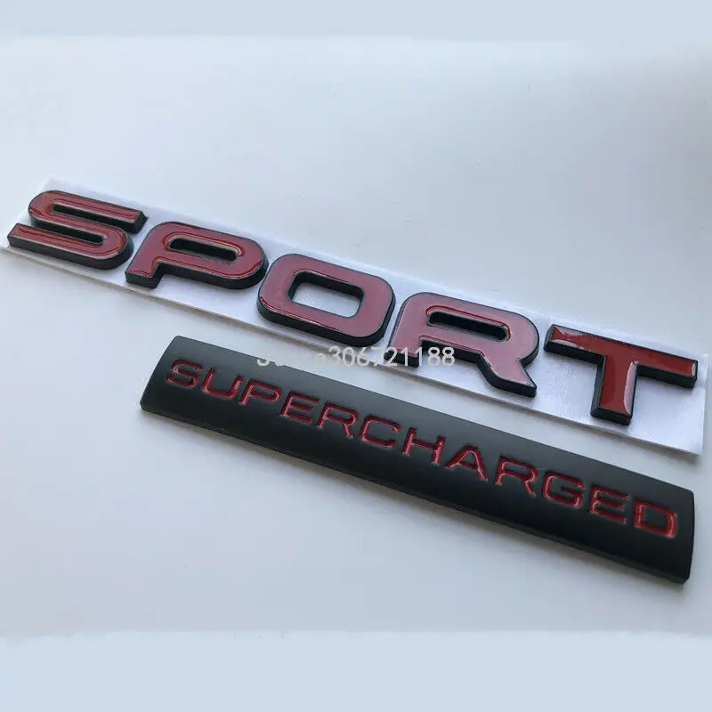 Подходит для Range Rover SPORT superвзимаемая надпись с логотипом эмблема наклейка черный