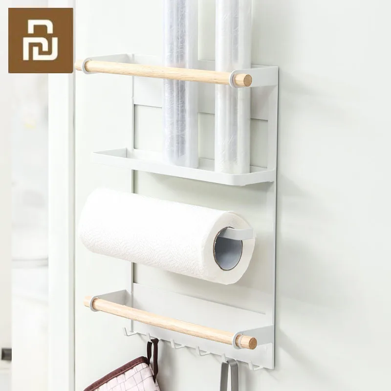 Магнитный холодильник Youpin боковая стойка для хранения установка без дырочек