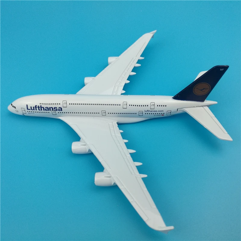 

16cm Airplane Model Deutsche Lufthansa Airbus A380 Metal Diecast Alloy Plane Kids Toys Gift
