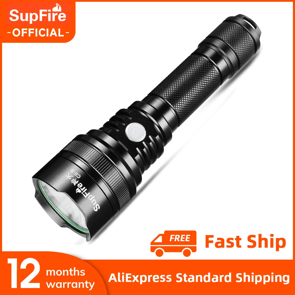 

Supfire C8-S 10W Powerful flashlight With Magnetic EDC Tactical Light Camping Fishing Lantern Self Defense Waterproof LED Torch