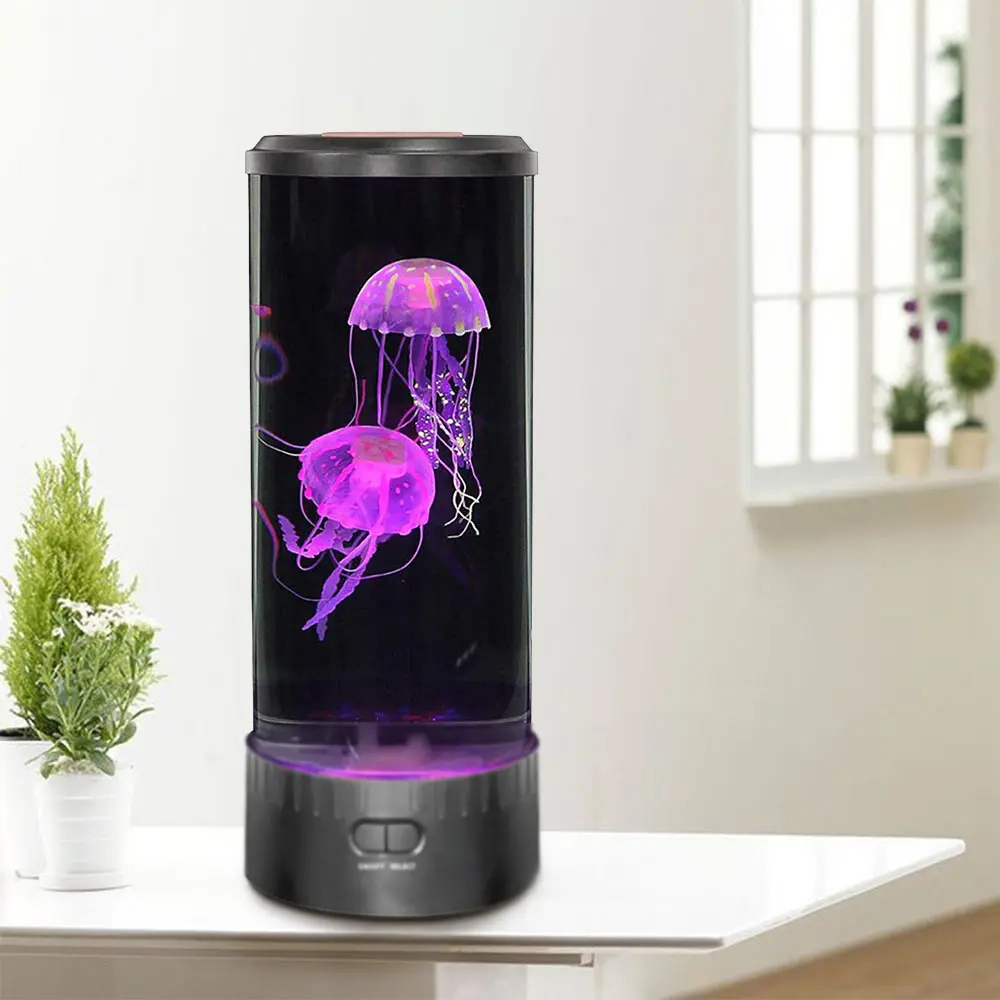 1 шт. цветной светодиодный настольный имитация медуз светильник в аквариуме