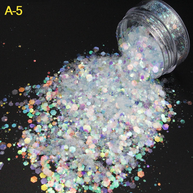 Голографические Блестки для дизайна ногтей голографические лазерные смешанные