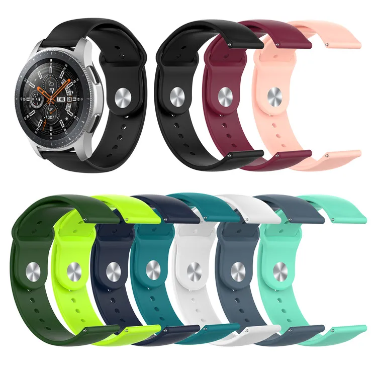 18 мм 20 мм 22 мм силиконовый ремешок для huawei/Withings/samsung gear s3 Galaxy Watch 42 мм 46 мм/Amazfit Bip Smartwatch сменный ремешок