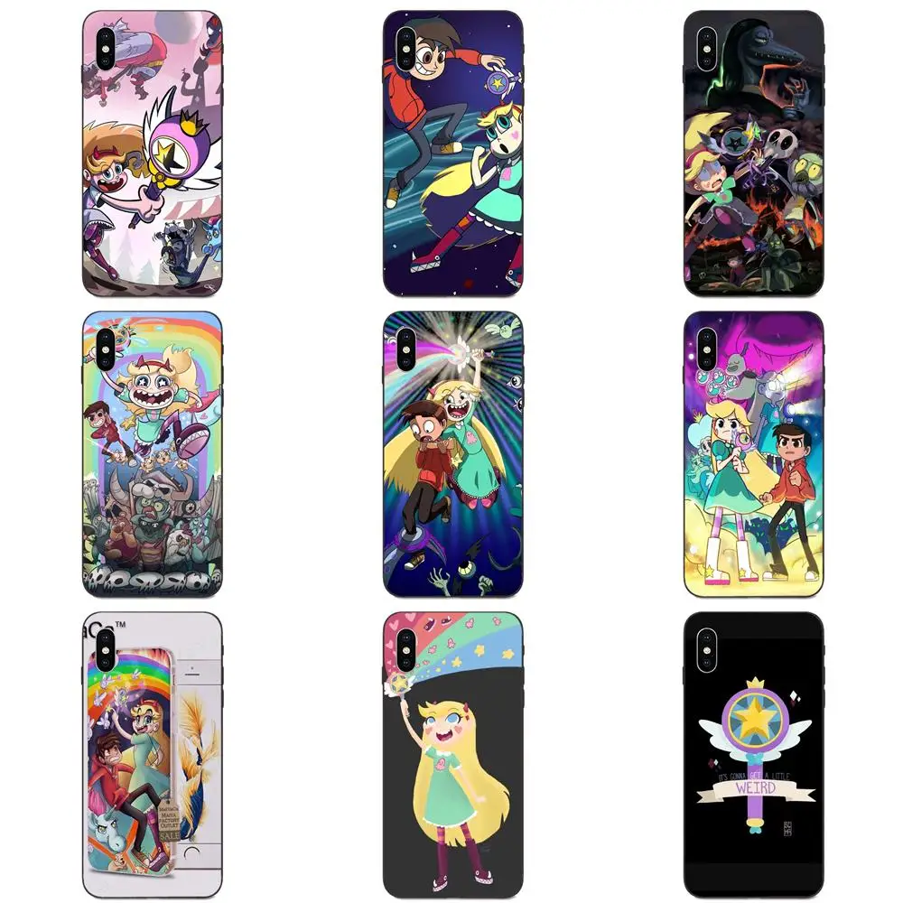 Мягкий модный чехол для Apple iPhone 4 4S 5 5S SE 6 6S 7 8 11 Plus X XS Max XR Pro мультяшная Звезда против