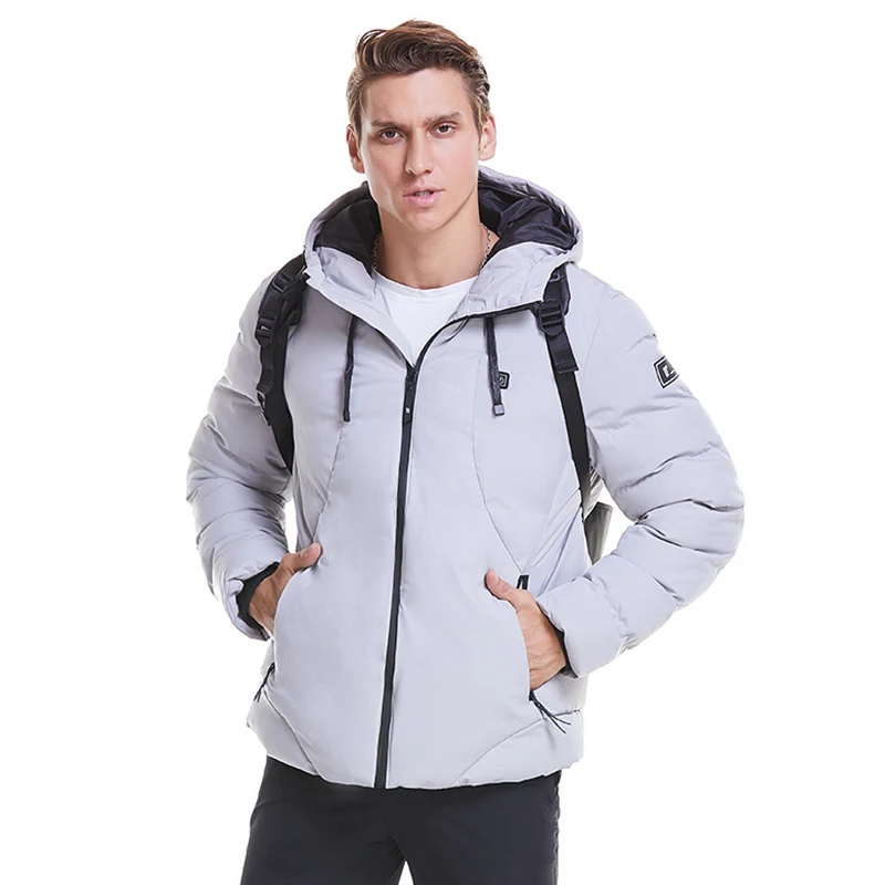 Light Gray ZYNNEVA зимняя электрическая САМОНАГРЕВАЮЩАЯСЯ куртка на открытом воздухе usb зарядка с подогревом хлопок походная одежда для мужчин и женщин водонепроницаемое пальто GK6114 - Цвет: Light Gray