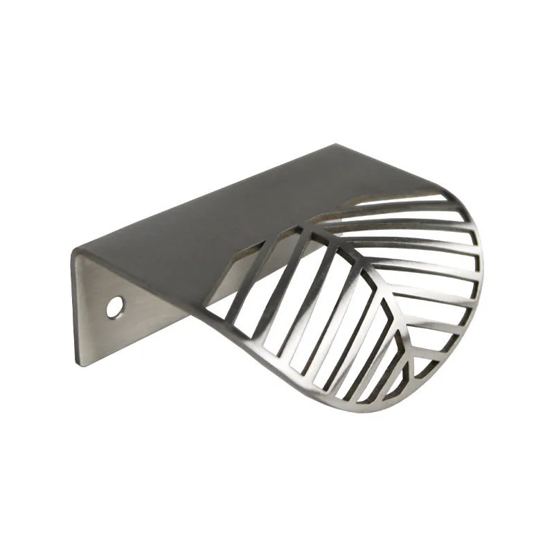 Stainless Cabinet Pulls Leaf SS Furnitrue Kitchen Door Handle Darwer Knobs Cupboard | Обустройство дома