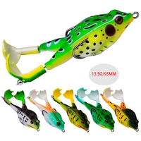 new bionic double propeller thunder frog fishing lure 90mm13g floating soft lure carp fishing artificial crankbait minnow lures
