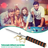telescopic billiards cue stick 35cm cue stick bridge with brass bridge head durable billiard pool cue accessory max length 1 5m
