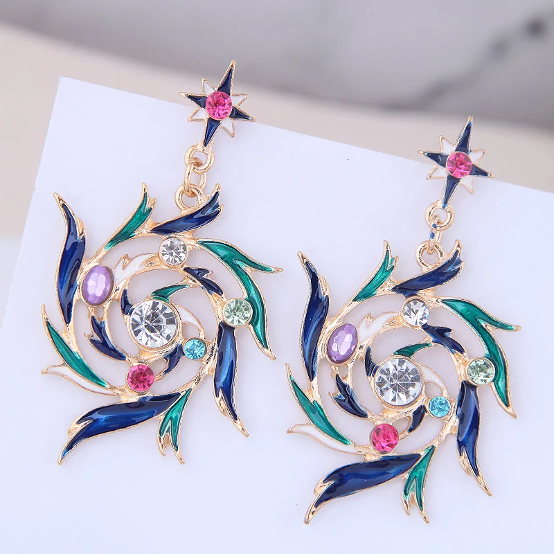 Новые богемные Модные металлические Висячие серьги для женщин трендовые