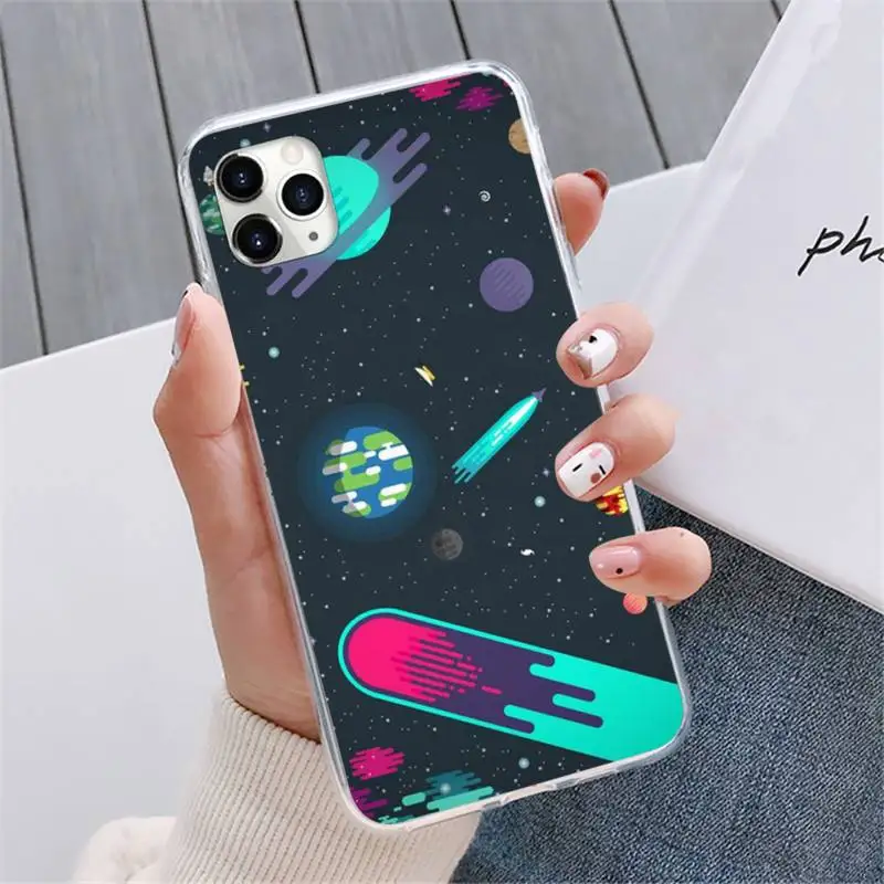 

Cartoon planet Phone Case For iphone 12 5 5s 5c se 6 6s 7 8 plus x xs xr 11 pro max mini