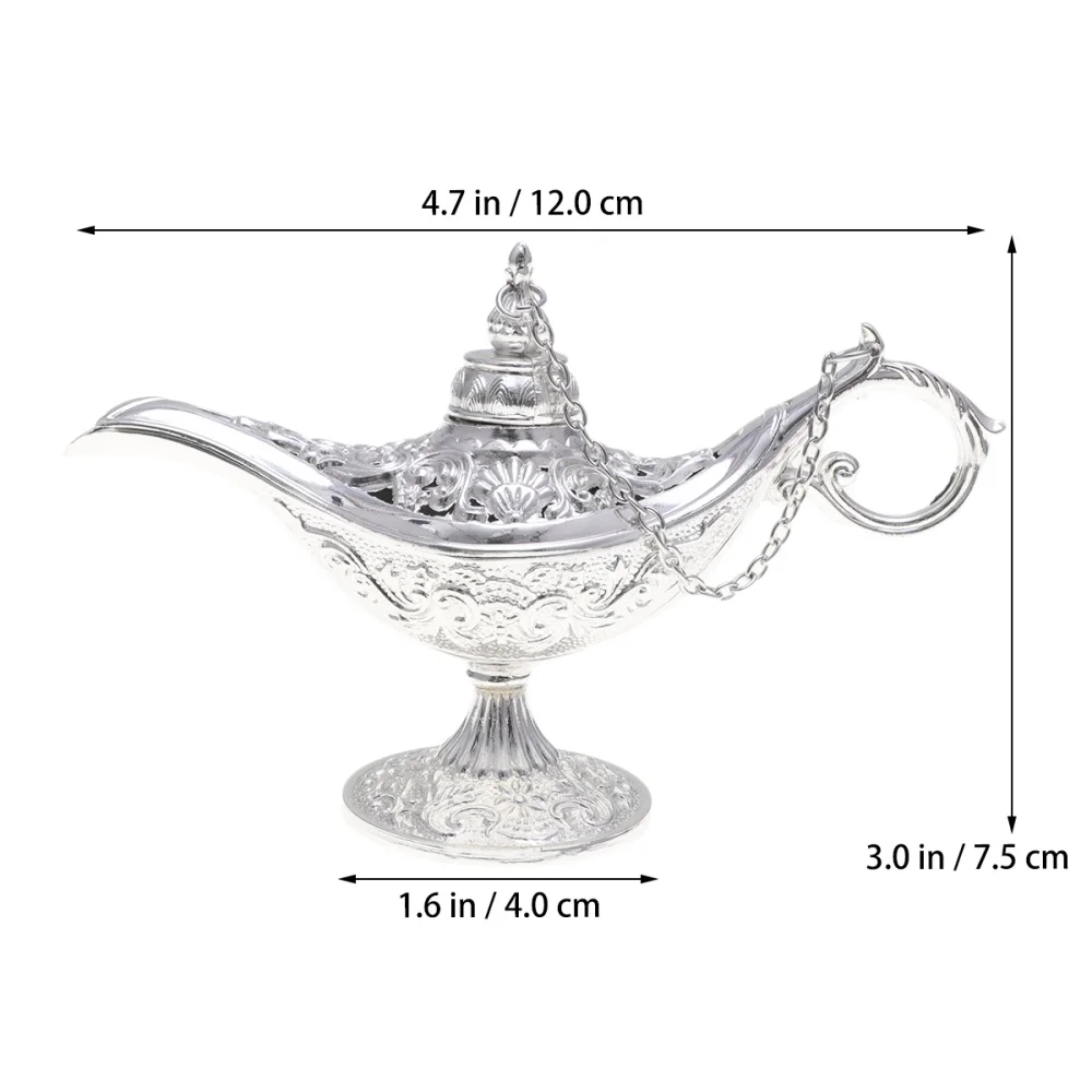 Лампа Aladdin курильница металлическая поделка антикварная подставка для желаний