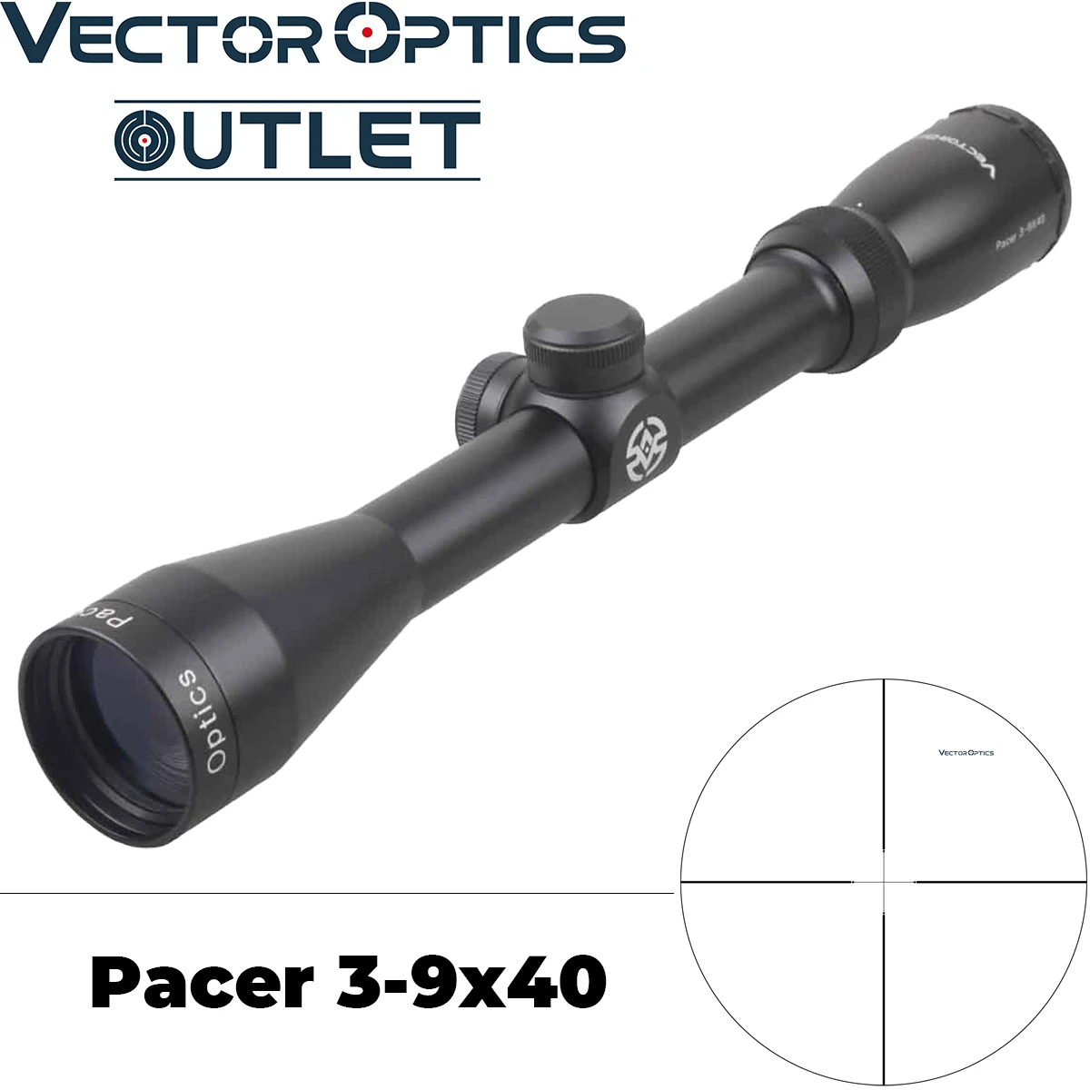 Векторная оптика Pacer 3 9x40 охотничий прицел 25 4 мм 1 дюймов винтовка ударопрочная 1/4