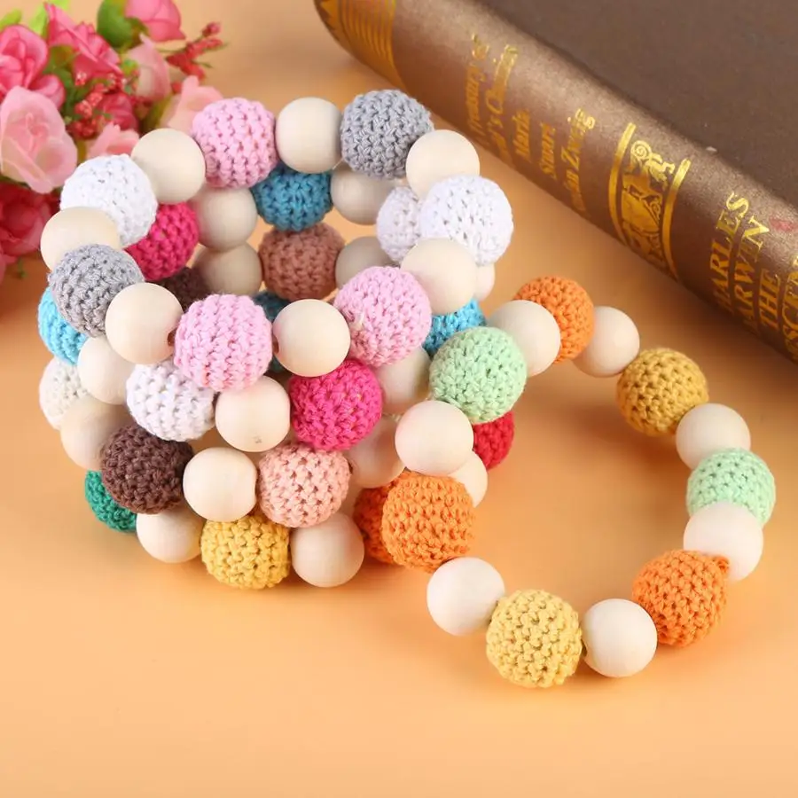 Деревянные детские кольца для прорезывания зубов детская игрушка аксессуары